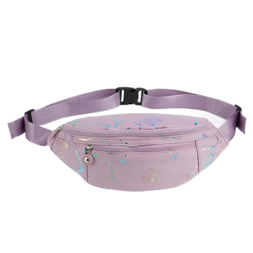 Gürteltasche für Damen Damen-Sport-Lauf-Hüfttasche, lässige Hüfttasche (Color : Purple, Size : 34x15x2cm) von GALSOR