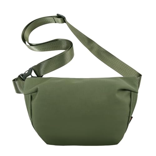 Gürteltasche für Damen Einfache, lässige Sport-Hüfttasche for Damen (Color : Grün, Size : 28x6x16cm) von GALSOR