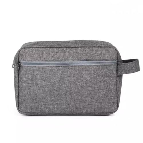 Kosmetiktaschen Einfache tragbare Kulturtasche for Herren, Nass- und Trockentasche, tragbare multifunktionale Aufbewahrungstasche for Damen (Color : Grey, Size : 15x21x7.5cm) von GALSOR