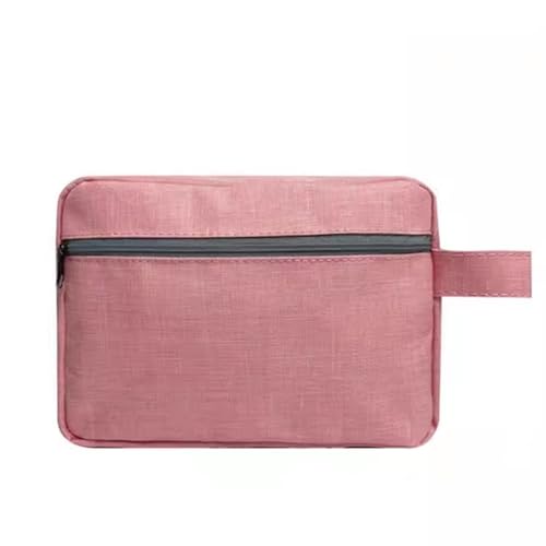 Kosmetiktaschen Einfache tragbare Kulturtasche for Herren, Nass- und Trockentasche, tragbare multifunktionale Aufbewahrungstasche for Damen (Color : Pink, Size : 15x21x7.5cm) von GALSOR