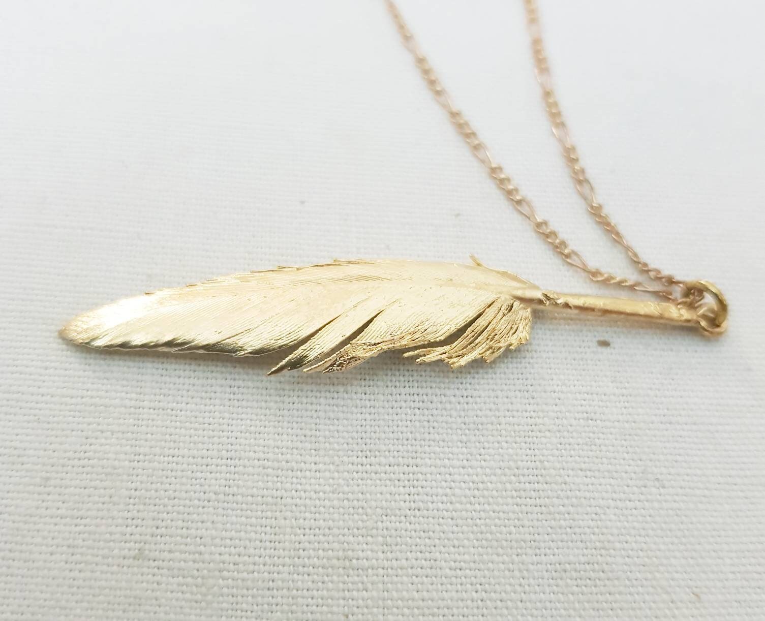 Federhalskette, Echte Feder Vergoldet, Verkupfert Oder Versilbert, Genuine Feather Gold, Silver Or Copper Plated Federhalskette, Echte Feder Vergoldet, Verkupfert Oder Versilbert, Genuine Feather Gold, Silver Or Copper Plated von GALVANITY