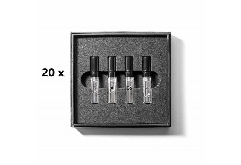 GAMMON Eau de Parfum 20 x Black Notes Parfum Herrenduft mit langanhaltendem 20% Parfum-Öl, 20-tlg. von GAMMON