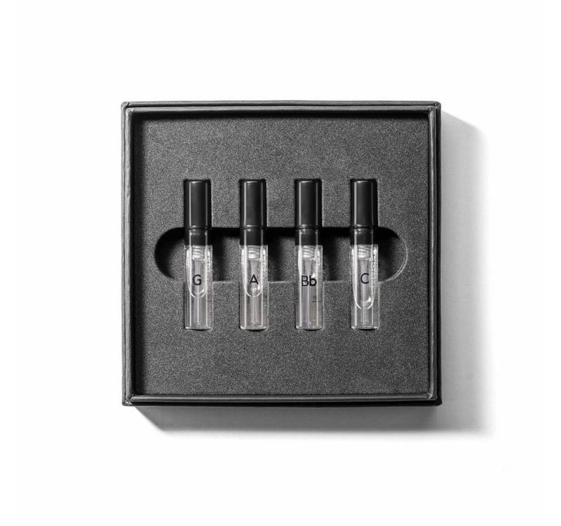 GAMMON Eau de Parfum GAMMON 9489 Black Notes Parfum Explorer-Set (4x2 ml) 20% Parfum-Öl, 1-tlg., Je nach Ausführung ein unterschiedliches Duftensemble von GAMMON