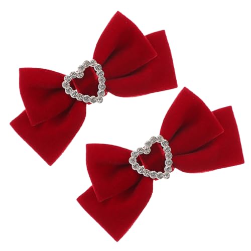 GANAZONO Haarschleifen Für Mädchen Aus Metall Und Velours Haarschmuck Mit Schleifen Für Teenager-mädchen Haarspangen Für Dünnes Haar Und Outfit-zubehör von GANAZONO