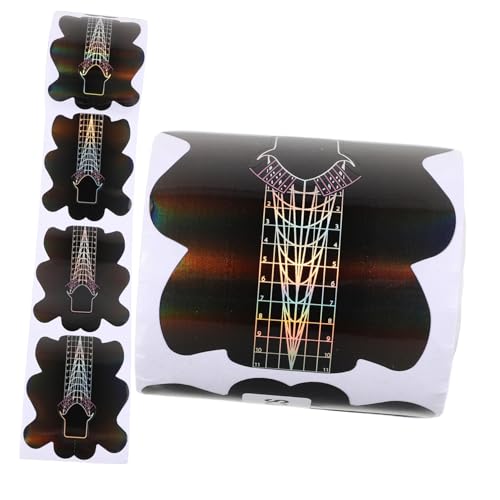 GANAZONO 1rolle Nail Art Form Aufkleber Für French Maniküre Anpassbare Nagelformen Für Uv-gel Nagelverlängerung Einfache Anwendung Für Profis Und Anfänger Robuste Reißfeste von GANAZONO