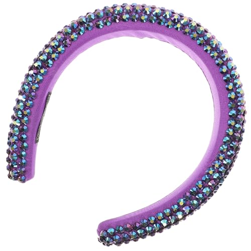 GANAZONO 1 Stück Barockes Haarband für Damen mit Breitem Rand und Strassbesatz Haarschmuck Accessoire für Mädchen und Bräute Leicht und Strapazierfähig für Besondere Anlässe von GANAZONO