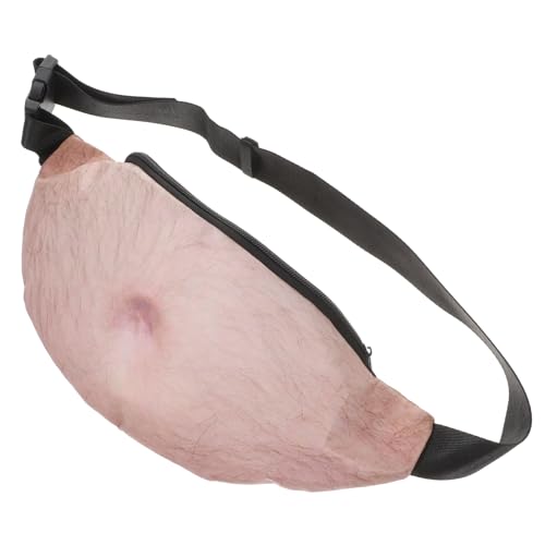 GANAZONO 1 Stück Bauchtasche für Herren Multifunktionale PU Reisetasche Witzige Design Bauchtasche für Handy und Persönliche Gegenstände für Reisen und Partys Robust und Stylisch von GANAZONO