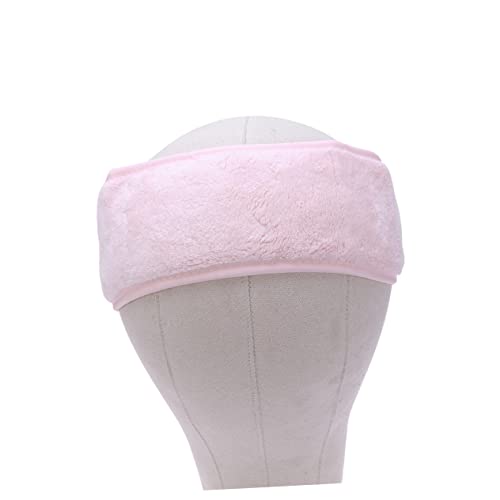 GANAZONO Gesichtsstirnband für Frauen Elastisches Spa Stirnband Verstellbar Rosa für Gesichtsreinigung Make Up und Sport von GANAZONO