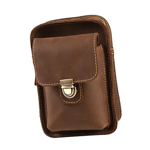 GANAZONO 1 Stück Vintage Multifunktionale Handy Gürteltasche Tragbare Hüfttasche für Männer für Outdoor Aktivitäten und Smartphone Transport von GANAZONO