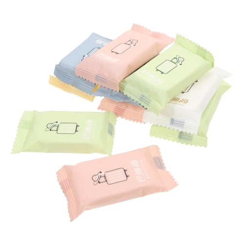 GANAZONO 10 Stück Einweg Komprimierte Handtücher Tragbare Mini Gesichtsreinigungstücher für Reisen Hautpflege und Make Up Entferner Hautfreundlich und Wasserabsorbierend von GANAZONO