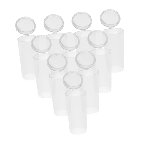 GANAZONO 10 Stück Teiliges Make up Pinsel Schutzkappen aus Transparentem Kunststoff Wiederverwendbare Staubdichte Pinselabdeckungen für Eyeliner Highlighter und Haushalts pinsel von GANAZONO