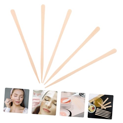 GANAZONO 100 Stück Holz wachs stäbchen für Haarentfernung Glatte Applikatoren Geeignet für Körper Gesicht Augenbrauen Sicher für Empfindliche Haut Praktische Anwendung für Damen für von GANAZONO