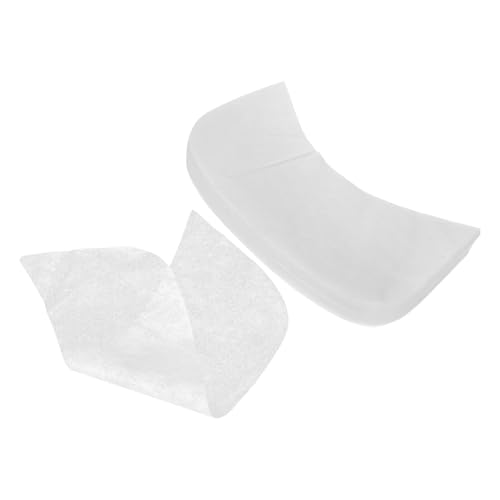 GANAZONO 100 Stück Natürliche Seiden Halsmaske Anti falten Feuchtigkeitsspendendes Patch zur Hals Dekolleté pflege Hautstraffendes Langlebiges und Hautfreundliches Pflegewerkzeug Weiß von GANAZONO