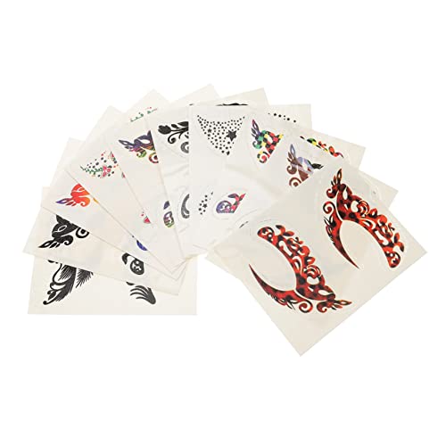 GANAZONO 10Paare Temporäre Lidschattenaufkleber Selbstklebende Eyeliner Tattoos für Festival Cosplay und Einfach Anzuwenden und Attraktiver Look von GANAZONO