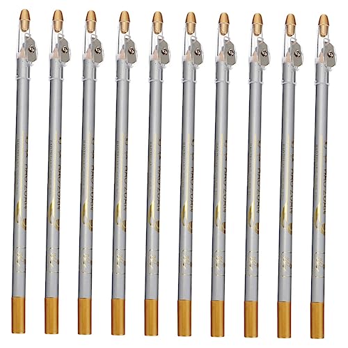 GANAZONO 10stücke Wasserfester Augenbrauenstift Mit Integriertem Anspitzer Bleistift Für Präzise Konturen Und Einfaches Auftragen Für Täglichen Gebrauch von GANAZONO