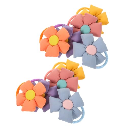 GANAZONO 10stücke Blumen Haarschmuck Mit Elastischen Pferdeschwanzhaltern Für Mädchen Blumenhaargummis Und Haarring Zubehör Für Haarstyling von GANAZONO