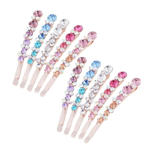 GANAZONO 10stücke Strass Haarnadeln Für Frauen Mädchen Glänzendes Haarzubehör Mit Strasssteinen Haarspangen Für Hochzeit Party Bobby Pins Für Verschiedene Haarstile von GANAZONO