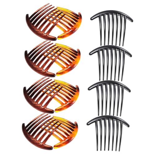 GANAZONO 12 Stück Teiliges Haarkämme mit Zähnen aus Leichte und Langlebige Haarseitenkämme für Damen und Mädchen zum Stylen von Mittellangem Langem Haar Vielseitig für DIY haarschmuck und von GANAZONO