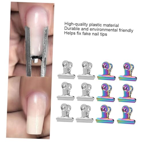 GANAZONO 12 Stück Teiliges Nagelverlängerungs clip Leichte Fingerklammern für Nagelkunst Langlebige Maniküre hilfsmittel für Professionelle und Private Anwendung Geeignet für Frauen und von GANAZONO