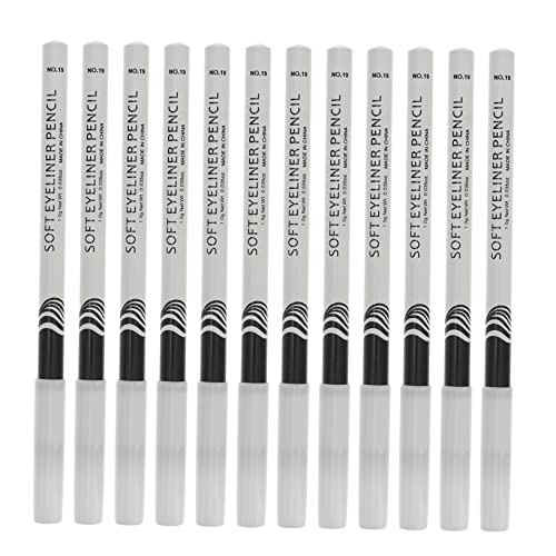 GANAZONO 12 Stück Weißer Eyeliner Stifte Textmarker Kajalstifte für Augen Make Up Präzise Lidschattenstifte Geeignet für Verschiedene Make Up Anlässe von GANAZONO