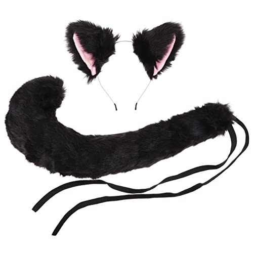 GANAZONO 1Satz Katzenohren Haarreifen mit Tierkostüm Requisiten für Kostümparty Wiederverwendbar Langlebig und Komfortabel für DIY Outfits von GANAZONO