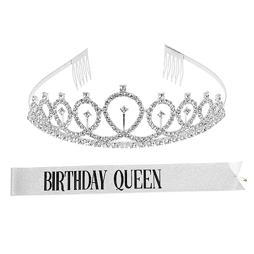 GANAZONO 1satz Dekorative Haarkrone Mit Schulterband Für Geburtstagspartys Teiliges Für Mädchen Eleganter Fotorequisit Und Partyaccessoire Aus Elastischem Festlich Und Anpassbar von GANAZONO