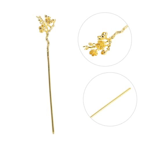 GANAZONO Selbstgemacht Haarnadel Antike Haarspange Retro Kopfschmuck für Damen Dekorative Haarnadel aus Metall Einfach zu Verwenden für Dutt und Selbstgemacht Zubehör von GANAZONO