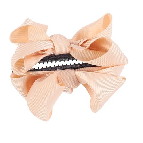 GANAZONO 1Stück Eleganter Bananen Haarclip Mit Schleifen Design Pferdeschwanzhalter Für Damen Haarschmuck Champagnerfarbe Für Updos Und Festliche Anlässe GANAZONO 1Stück Eleganter Bananen Haarclip Mit Schleifen Design Pferdeschwanzhalter Für Damen Haarschmuck Champagnerfarbe Für Updos Und Festliche Anlässe von GANAZONO
