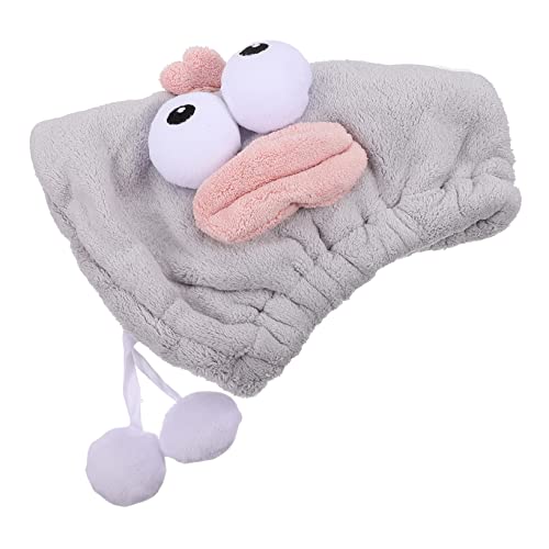 GANAZONO 1Stück Trockener Haarhut aus Korallenfleece Duschhaube für Schnelles Trocknen Elastische Badekappe für Damen Herren und Schützt vor Haarschäden und Frizz von GANAZONO