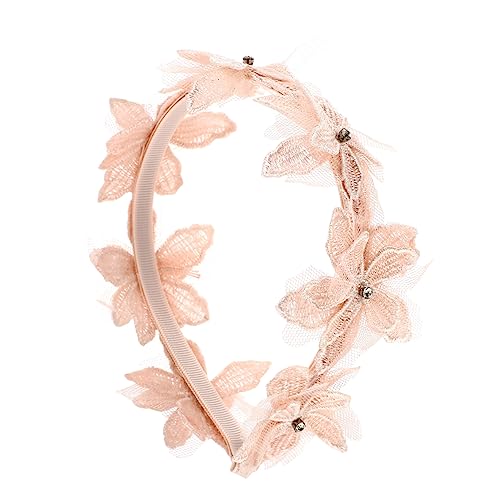 GANAZONO Blumen Stirnband Aus Spitze Für Mädchen Dekoratives Haarband Entzückender Haarschmuck Für Junge Mädchen Und Kleine von GANAZONO