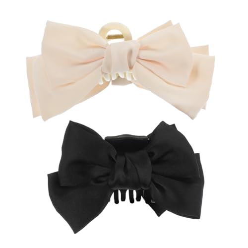 GANAZONO 2stücke Dekorative Krallenklammern Große Schleifen-haarklammern Für Damen Made of Plastic and Fabric Für Partys Hochzeiten Und Alltag von GANAZONO