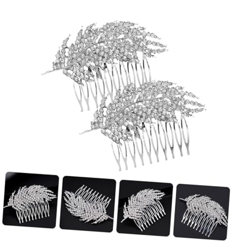 GANAZONO 2 Stück Eleganter Braut Haarkamm aus Legiertem mit Funkelnden Strasssteinen Kompakt Einfach zu Tragen Befestigen Stilvolles Hochzeitsschmuck accessoire für Damen bei Besonderen von GANAZONO