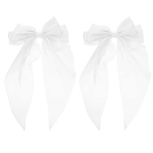 GANAZONO 2 Stück Haarschleifen Clip Große Haarspangen für Damen Retro Design Rutschfest für Partys und Alltag von GANAZONO