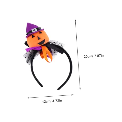 GANAZONO 2 Stück Kürbis Stirnband Reifen Horror Halloween-Kopfschmuck Dekorate Halloween-Cosplay-Haarband Requisiten Kostüm Haare von GANAZONO
