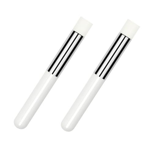 GANAZONO 2 Stück Mini Lippenpinsel Teilig Kompakter Leichter Lippenstift Veganer Make Up Pinsel für Präzises Verblenden von Lippenstift Concealer und Lipgloss für Frauen und Anfänger von GANAZONO
