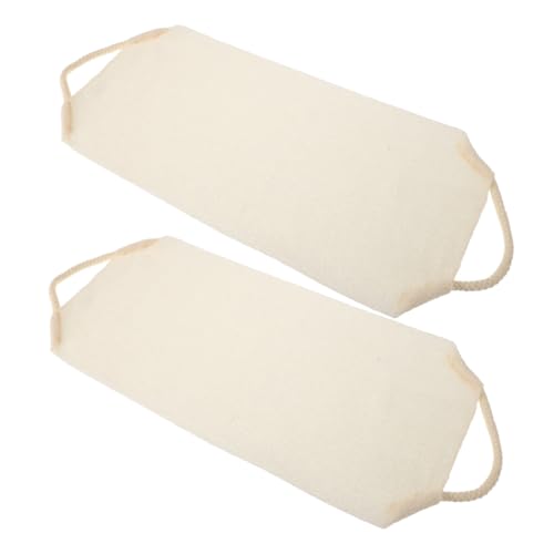 GANAZONO 2 Stück Schrubben Bad-rückenpeeling-waschlappen Körperwaschlappen Peeling-handtuch Für Die Dusche Duschschrubber Dusche Luffa Peeling-rückenwäscher Duschtuch Beige Polyester von GANAZONO