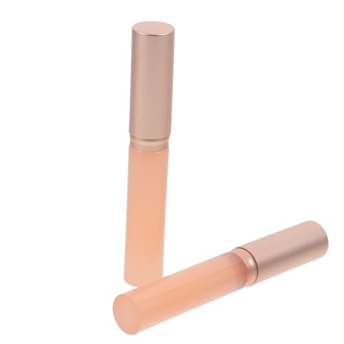 GANAZONO 2 Stück Silikon Lippenpinsel mit Deckel Tragbarer Make up Applikator für Lippenstift Lipgloss und Lidschatten Hautfreundlicher Wiederverwendbarer Beauty Pinsel für Präzises von GANAZONO