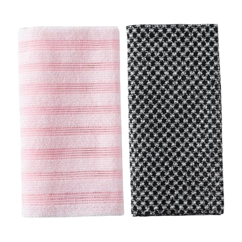 GANAZONO 2 Stück Teiliges Peeling duschtuch für Zuhause Sanfter Effektiver Hautpeeling handtuch mit Doppelseitigem Design Hautfreundliches Material Fördert Durchblutung und Erfrischt die von GANAZONO