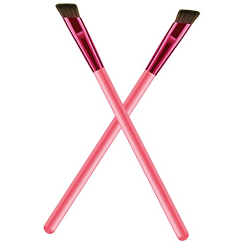 GANAZONO 2 Stücke Abgewinkelter Augenbrauenpinsel für Multifunktionales Make Up Tool und Langanhaltend für Augenbrauen und Eyeliner Kosmetikpinsel für Präzise Anwendung von GANAZONO