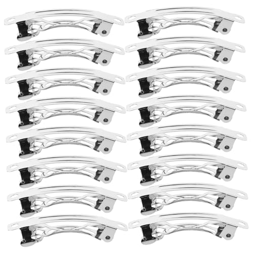 GANAZONO 20 Stück 4cm Haarschmuck Federclips für Mädchen Selbstgemacht Haarspangen Rutschfeste Metallclips für Haarschmuck und Haarstyling von GANAZONO