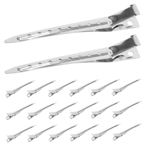 GANAZONO 20 Stück Teiliges Haarschneide entebill Robustem Eisen Starke Klammern mit Rutschfestem Griff Glatte Oberfläche Schont Haare zum Frisieren Färben und Abteilen für Damen und Herren von GANAZONO