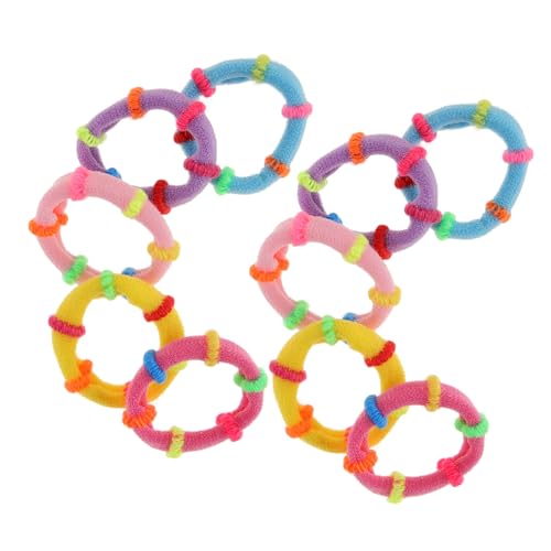 GANAZONO 200stücke Elastische Haargummis Für Junge Mädchen Und Mädchen Polyester Haargummis Als Haarzubehör Für Verschiedene Frisuren Wie Pferdeschwanz Und Zopf von GANAZONO