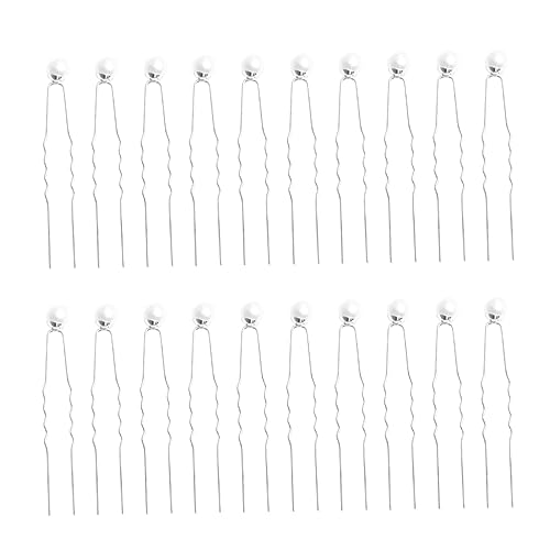 GANAZONO 20stücke Perlen Haarnadeln U-förmig Legierung Hochzeitshaarnadeln Für Damen Mädchen Braut Hochzeit Geburtstag Haaraccessoires von GANAZONO