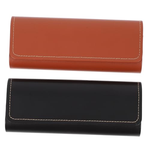 GANAZONO 2stücke Hartschalen Brillenetuis Mit Magnetverschluss Vintage-brillenetuis Tragbare Aufbewahrungsbox Für Brillen Geeignet Für Damen Und Herren von GANAZONO