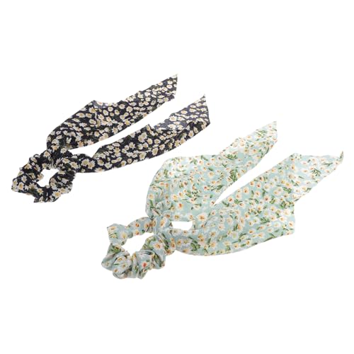 GANAZONO 2stücke Bedruckter Haargummi-schal Chiffon-haarringe Langes Haarseil Haargummi Für Frauen Und Damen Pferdeschwanz-haarbänder Mit Langem Chiffon-haarschlaufen GANAZONO 2stücke Bedruckter Haargummi-schal Chiffon-haarringe Langes Haarseil Haargummi Für Frauen Und Damen Pferdeschwanz-haarbänder Mit Langem Chiffon-haarschlaufen von GANAZONO