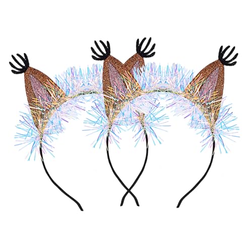 GANAZONO 2stücke Eichhörnchen Haarband Mit Ohren Design Kreativer Haarschmuck Für Mädchen Performance Haarreif in Orange Für Party Und Cosplay Zubehör von GANAZONO