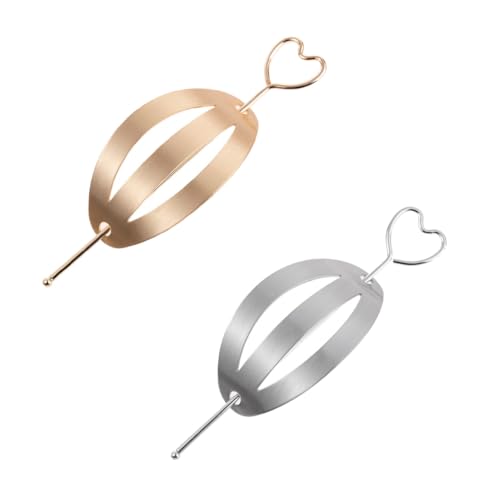 GANAZONO 2stücke Irreguläre Haarspangen Für Frauen Hochglanz Dutt Elegante Haarschmuck Für Hochzeiten Und Besondere Anlässe Und Packung von GANAZONO