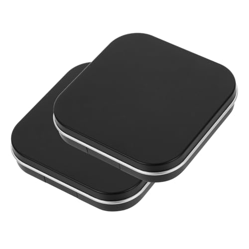 GANAZONO 2stücke Leere Lidschattenpaletten-box Make-up-organizer Schwarz Kompakt Für Lidschatten Lippenstift Und Mehr von GANAZONO