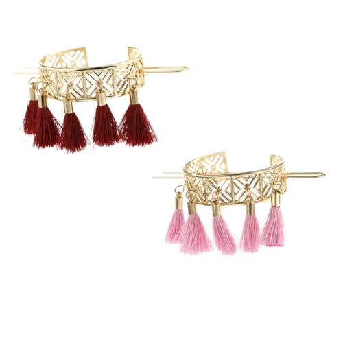 GANAZONO 2stücke Frauen Haar Manschette Dutt Käfige Vintage Haarschmuck Clips Haare Zubehör Leicht Und Langlebig Für Alltag Hochzeit von GANAZONO
