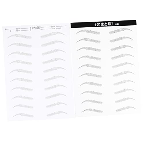 GANAZONO 2blätter Augenbrauenaufkleber Bögen Haarähnliche Simulation Wasserfest Anhaltend Für Frauen Augenbrauen Anheben Simulationsaugenbraue Augenbrauen-makeup-tools von GANAZONO